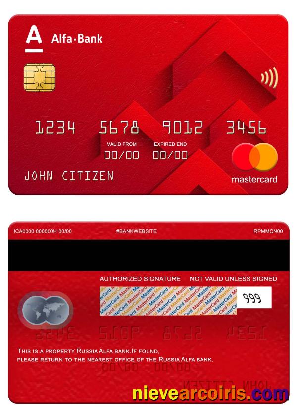 Russia Alfa bank mastercard